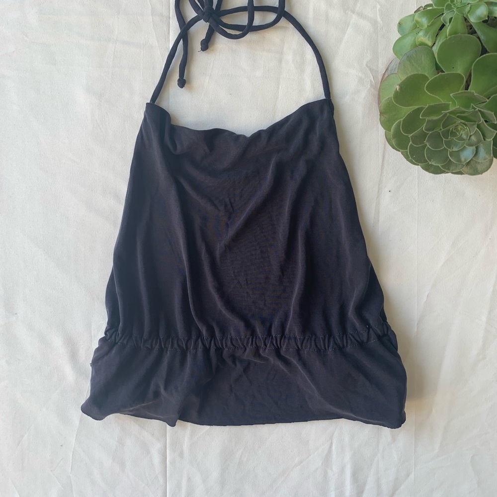 Urban Outfitters Backless Cropped Halter w/Cowl